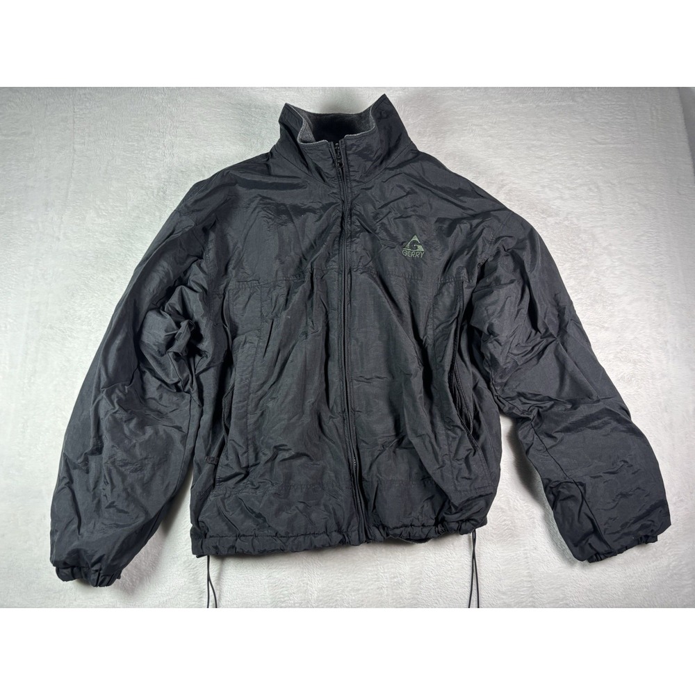 Gerry Mens Black Winter Softshell Jacket Ski Hiking Coat Hooded XL RN 15101